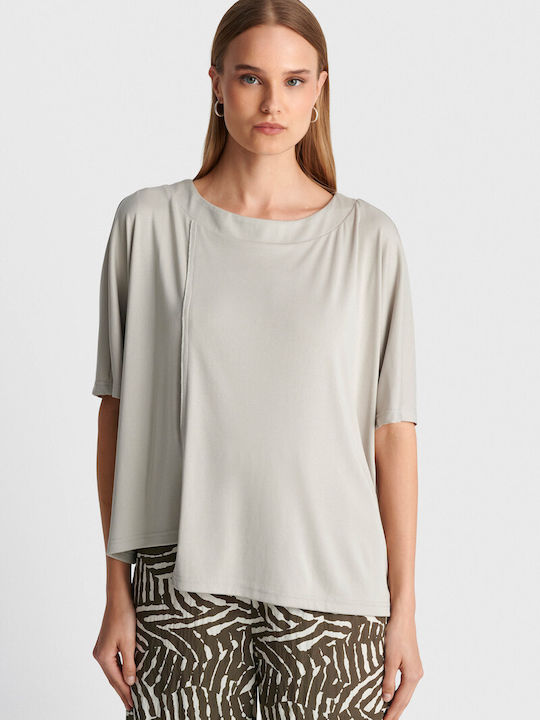Women's Short Sleeve Blouse White
