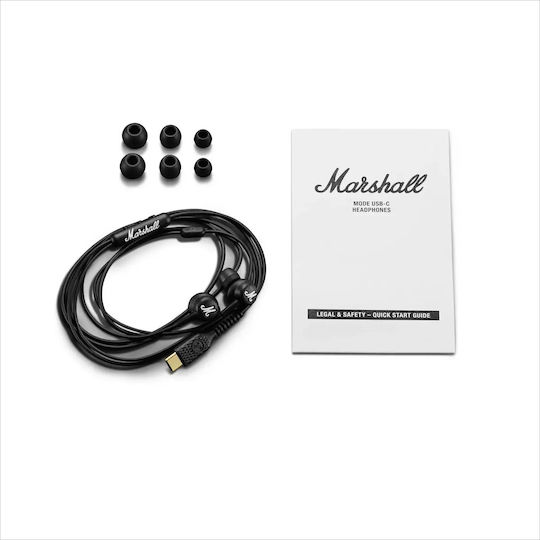 Marshall Mode USB-C In-ear Handsfree Ακουστικά με Βύσμα USB-C Μαύρο