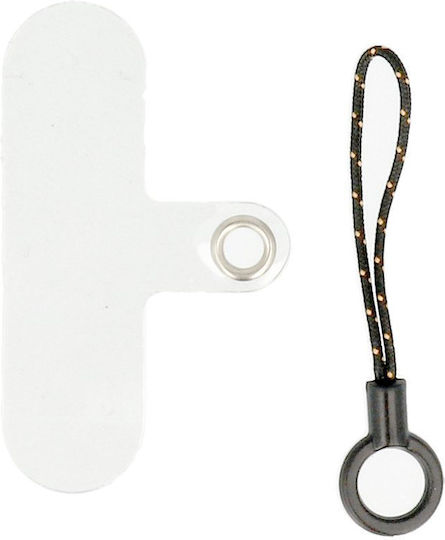 Silver Star Neck Strap for Mobile Phones Silver
