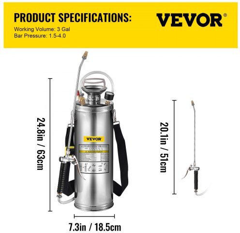 Vevor Sprayer with Capacity 10lt
