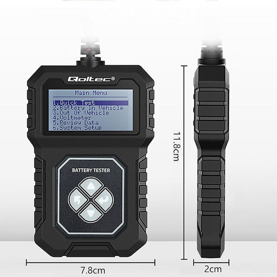 Qoltec Ψηφιακό Battery Tester