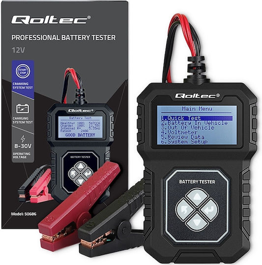 Qoltec Ψηφιακό Battery Tester