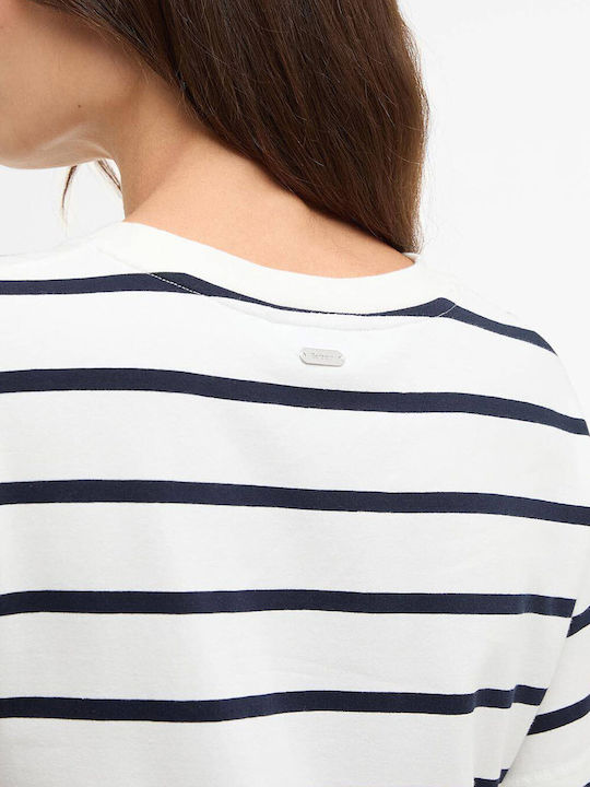 Midi Φόρεμα Navy/cloud Stripe