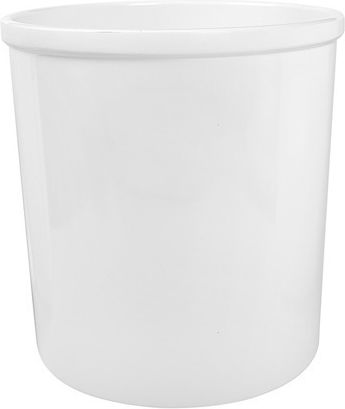 Set 2 Silicone Lids 12cm Crock Jar White Grey
