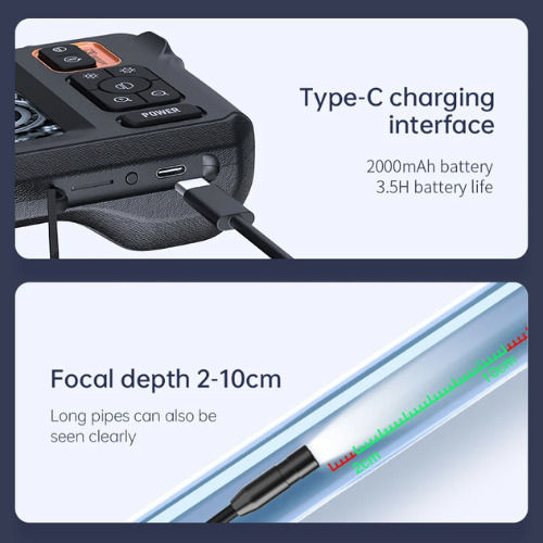 Endoscope Camera with 1920x1080 Pixels Resolution and 10m Cable