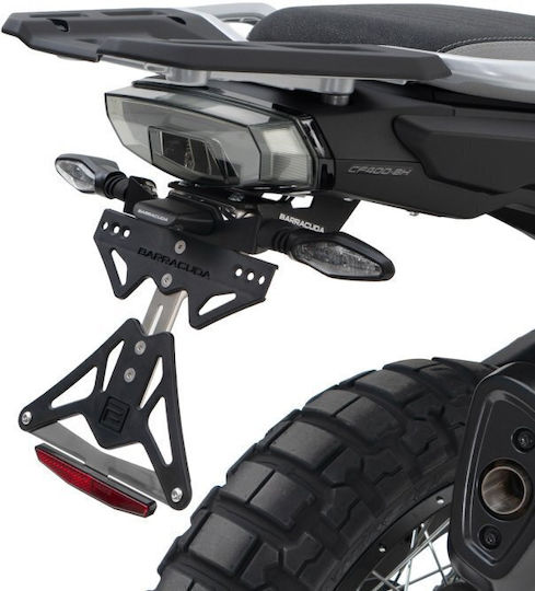 Αναδιπλούμενη Βάση Πινακίδας Barracuda Για Cf Moto 450mt 2023-2026 Με Θέση Για Εργοστασιακά Φλας