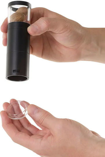 Ad Hoc Manual Pepper Mill Inox in Gray Color 12.5cm
