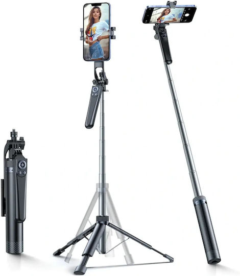 Wozinsky WC1Y70S Selfie-Stick Handy-Stative Bluetooth Schwarz