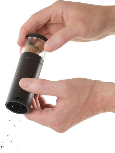Ad Hoc Manual Pepper Mill Inox in Gray Color 12.5cm