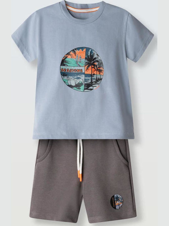 Kinderbekleidungssets mit Shorts Sommer 2Stücke Hellblau Sunset Sessions