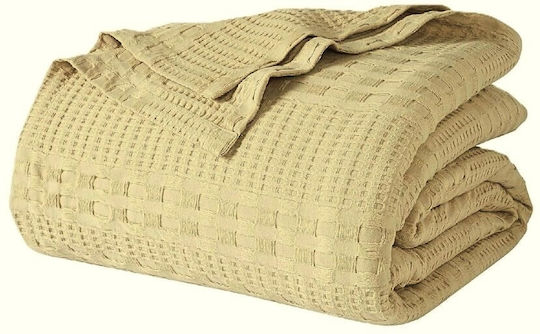 Kotonia Home Double Cotton Coverlet Cappuccino 220x240cm