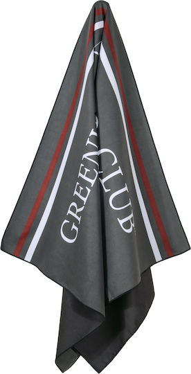 Greenwich Polo Club Πετσέτα Microfiber Σώματος 280gr/m² Διπλής Όψεως Γκρι 170x80εκ.