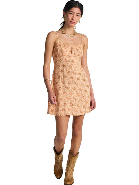 Summer Mini Dress Light Peach