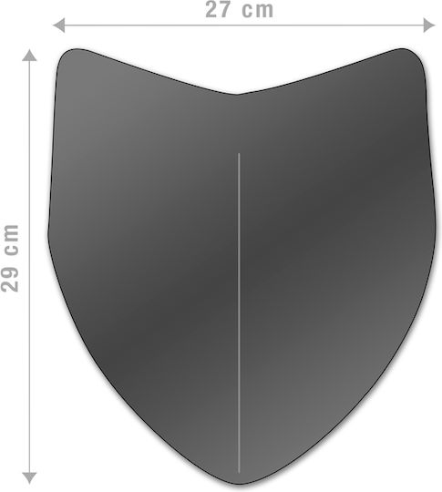 Barracuda Aerosport Motorcycle Windshield & Windscreen Tinted Visor for Ducati Streetfighter DS1300