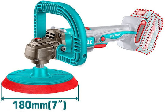 Total Αλοιφαδόρος Brushless 42V 1x2Ah με Ταχύτητα 400-2500rpm & Ρύθμιση Στροφών