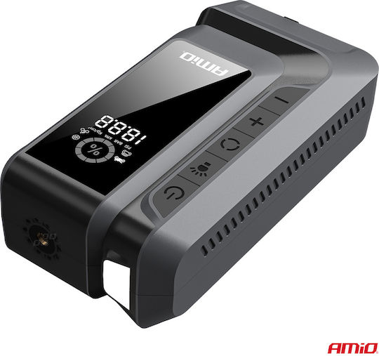 AMiO Portable Car Battery Starter 12000mAh with Power Bank USB Flashlight 12V
