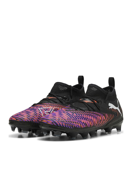Future 8 Match Kids Molded Soccer Shoes Black