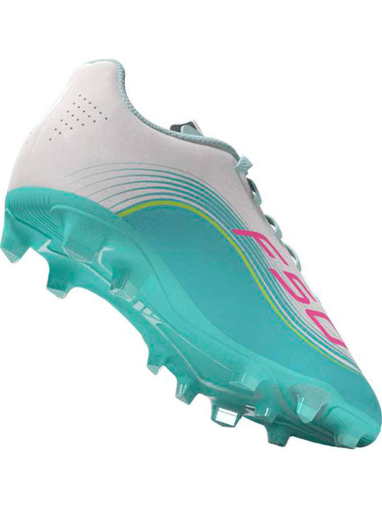 F50 Messi Club FG/MG Kids Soccer Cleats Molded White