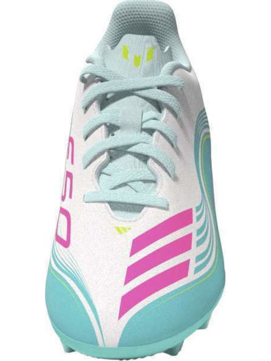 F50 Messi Club FG/MG Kids Soccer Cleats Molded White