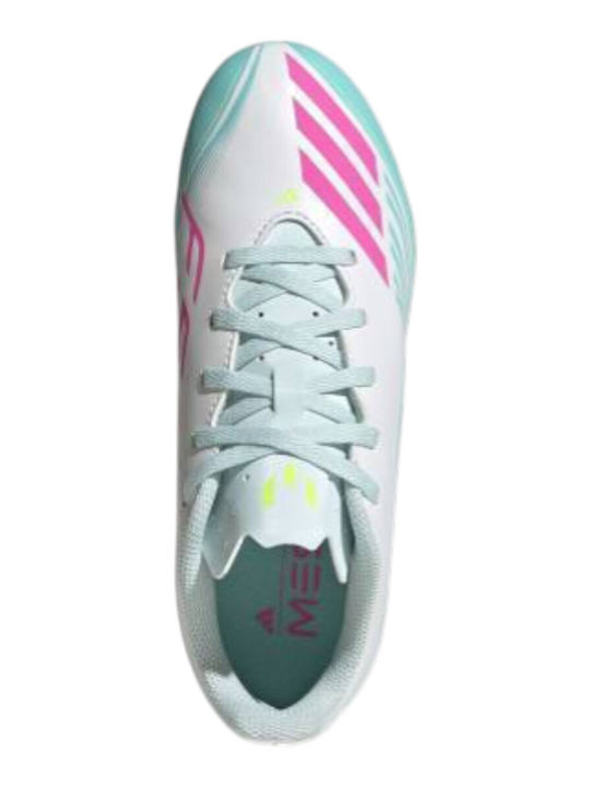 F50 Messi Club FG/MG Kids Soccer Cleats Molded White