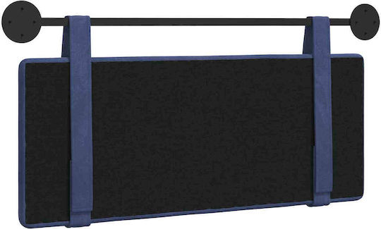 vidaXL Fabric Bed Headboard Cushion Blue 110x55cm