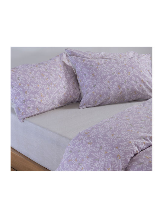 Nef-Nef Homeware Cylia Double Bed Sheets Set With Rubber Hugger 160x200+35cm 4 Pieces