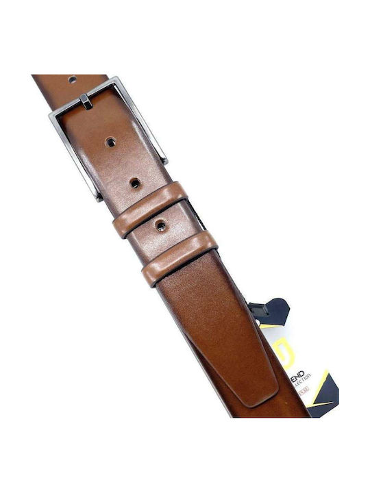 Men's Belt Made of Tabac Brown Artificial Leather Men's Belt Made of Tabac Brown Artificial Leather