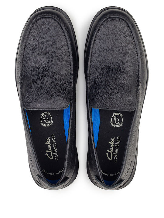 Step Men's Leather Moccasins Black