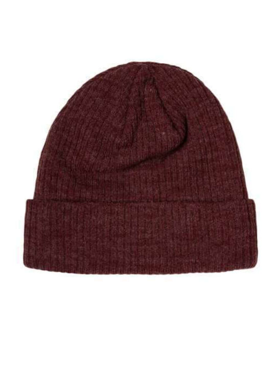 Beanie Unisex Knitted Beanie in Burgundy Colour