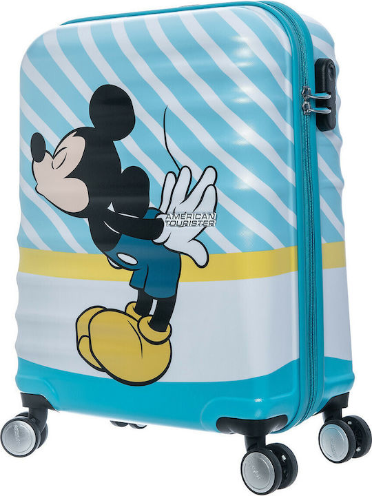 American Tourister Mickey Mouse Kinder Koffer Kabine Hart Disney Mickey Mouse mit 4 Räder Höhe 55cm