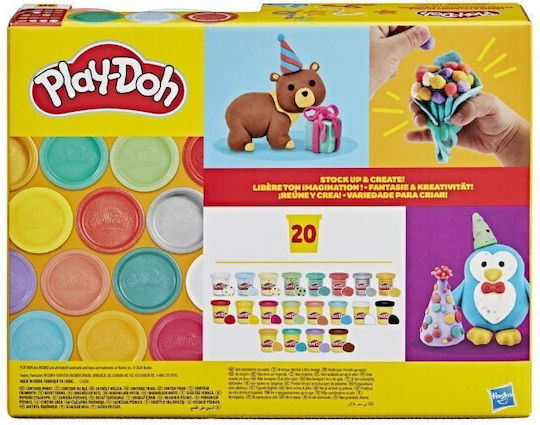 Hasbro Play-Doh Plasticine Create for Ages 3+, 20pcs