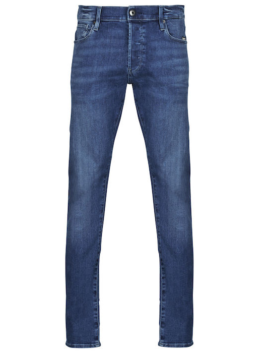 3301 Ανδρικό Παντελόνι Τζιν με Slim Εφαρμογή Medium Aged Denim