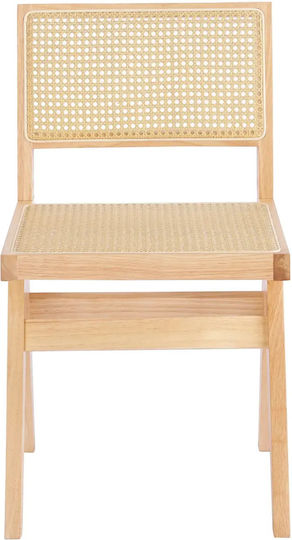 Dining & Kitchen Chairs Wooden Beige 2 Pieces 44x51x78cm