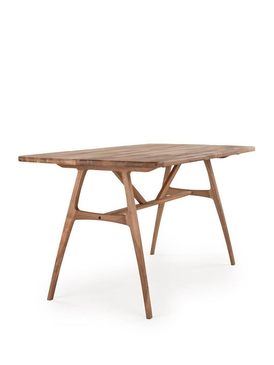 Μασίφ Τραπέζι Καρυδιάς Slim 150x80x74,5cm (150x80x74,5cm)