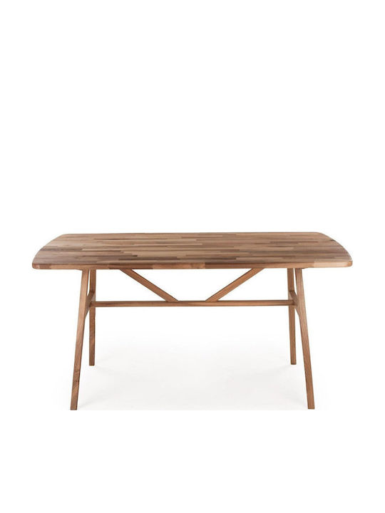 Μασίφ Τραπέζι Καρυδιάς Slim 150x80x74,5cm (150x80x74,5cm)