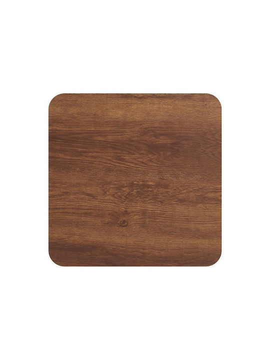 Rectangular Zigon Set Fl3603 Wooden Brown 3 Pieces M30xW30xH50cm
