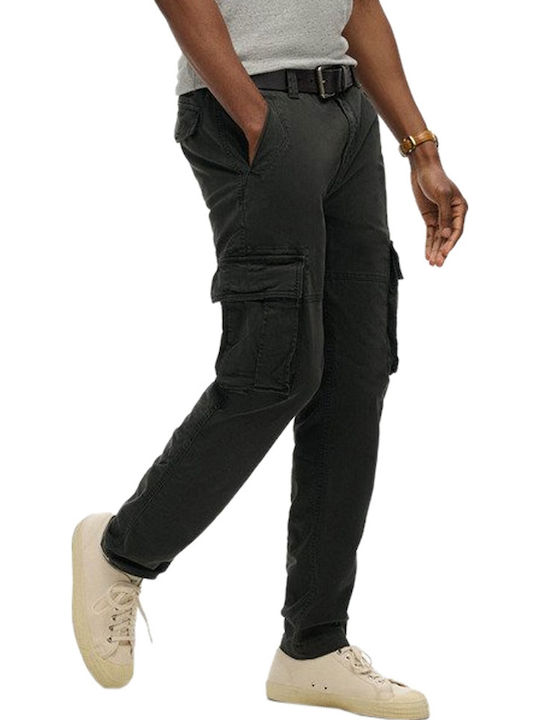 D2 Ovin Core Trousers Cargo Elastic in Regular Fit Black