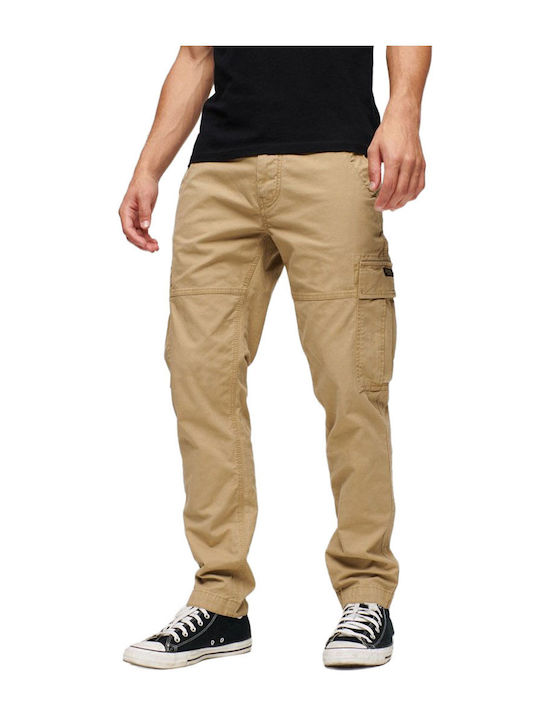Trousers Cargo Elastic in Regular Fit Khaki