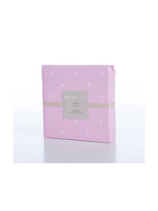 Nef-Nef Homeware Σετ Σεντόνια Μονά Βαμβακερά Welcome To India Lilac 170x260cm 3τμχ