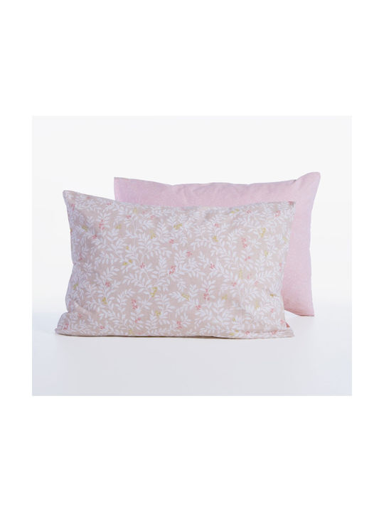 Nef-Nef Homeware Homeware Μαξιλαροθήκη με Φάσα Lilac 52x72εκ.