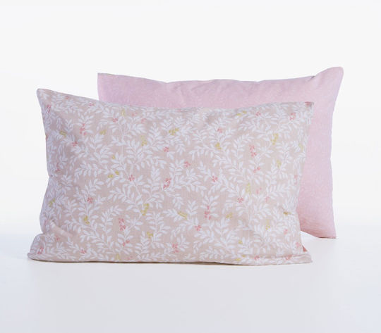 Nef-Nef Homeware Homeware Μαξιλαροθήκη με Φάσα Lilac 52x72εκ.