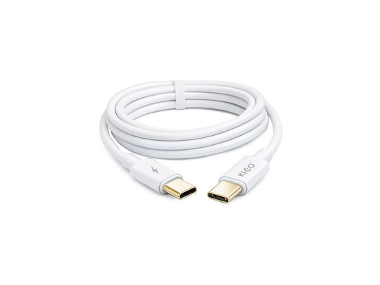 KLGO Charger with USB-A Port and USB-C Port and USB-C - USB-C Cable 35W Power Delivery White (PD-22)