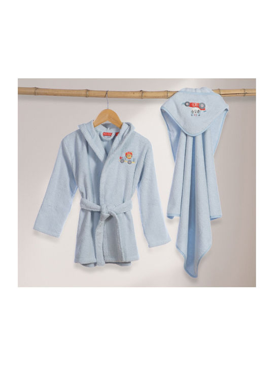 Nef-Nef Homeware Παιδικό Μπουρνούζι Super Boy με Κουκούλα Nef-Nef Homeware Παιδικό Μπουρνούζι Super Boy με Κουκούλα