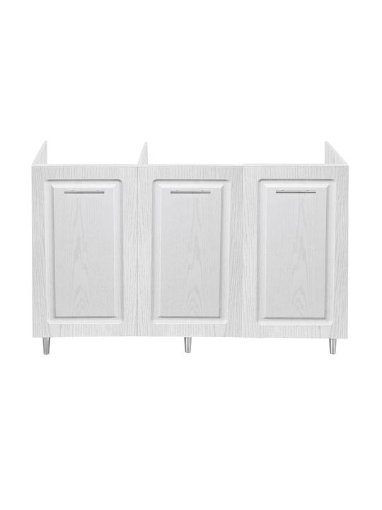 Ντουλάπι Νεροχύτη Λευκό 120x50x85εκ.