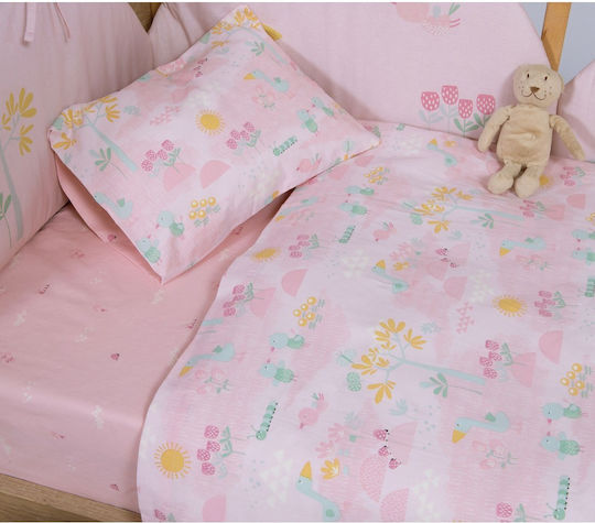 Nef-Nef Homeware Подредба Spring Happiness Розови 120x170см