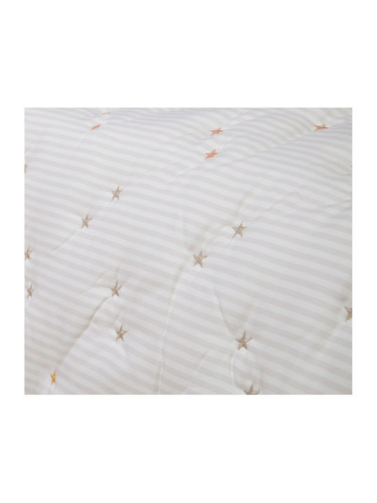 Nef-Nef Homeware Happy Baby Quilt Mikrofaser Ecru 110x150cm