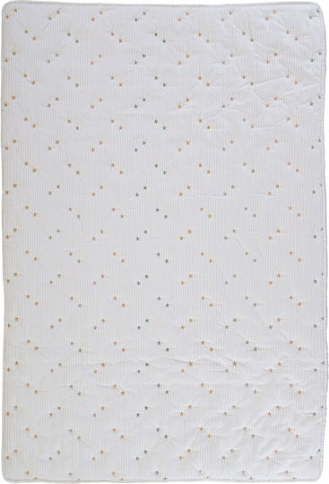Nef-Nef Homeware Happy Βρεφικό Κουβερλί Microfiber Ecru 80x110cm