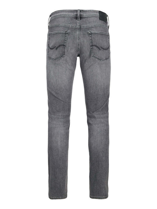 GLENN Ανδρικό Παντελόνι Τζιν Ελαστικό Grey / Black Denim