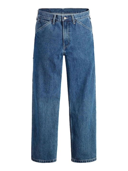 Stay Loose Carpenter Ανδρικό Παντελόνι Τζιν με Loose Baggy Εφαρμογή Μπλε