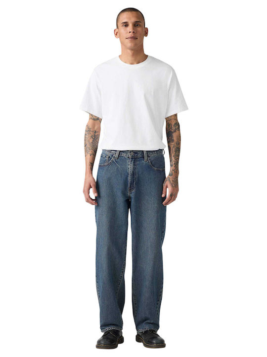 578 Ανδρικό Παντελόνι Τζιν με Loose Baggy Εφαρμογή Dark Indigo